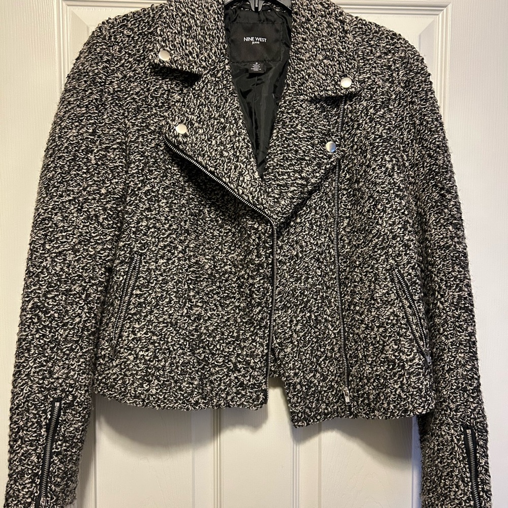 No Boundaries Black and White Women's Jacket